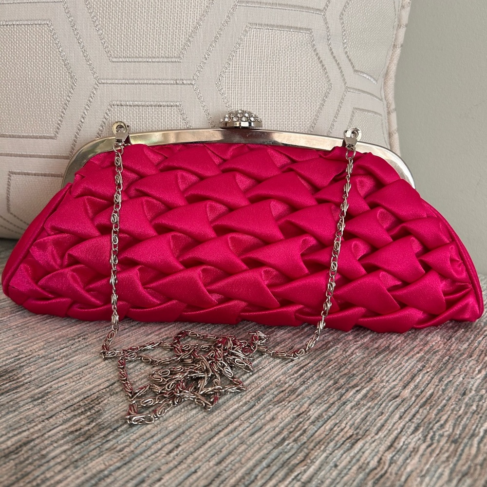 Elegant Pink Clutch Bag